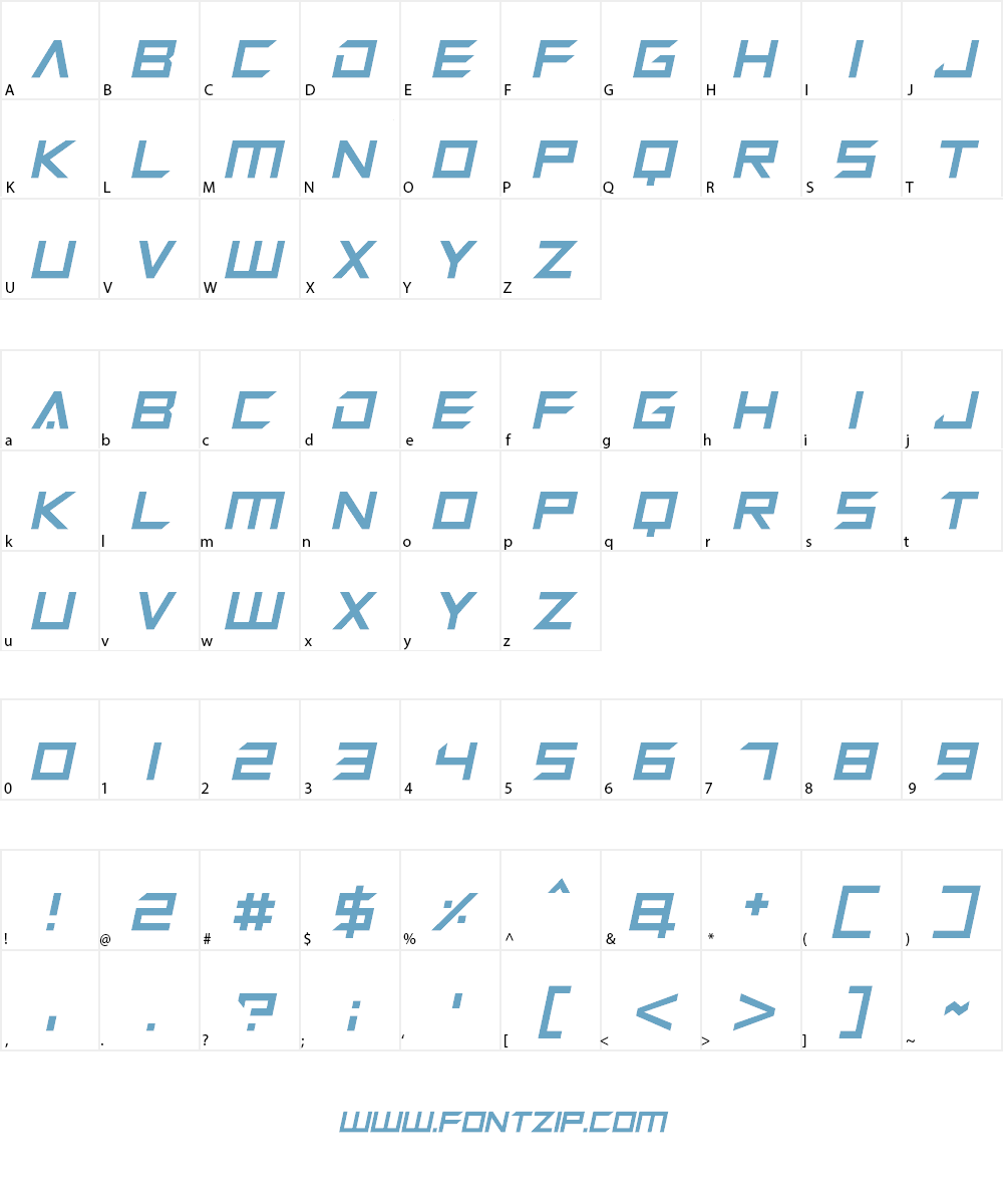 Megabot Five Font Character